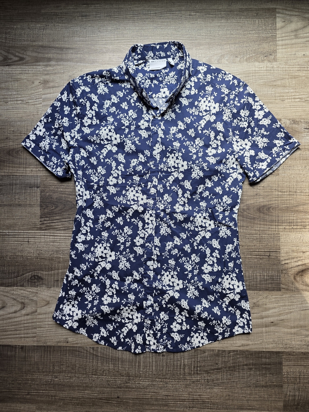 ASOS Design Men's Slim Fit Floral Short Sleeve Button Down